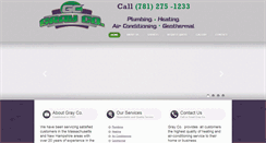 Desktop Screenshot of graycoplumbingandheating.com