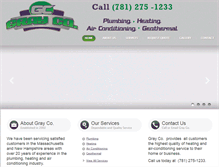 Tablet Screenshot of graycoplumbingandheating.com
